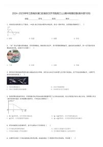 2024～2025学年江苏南京浦口区南京汉开书院高三(上)期中物理试卷(高中部10月)[原题+解析]