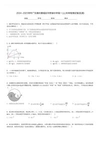 2024～2025学年广东惠州惠城区华罗庚中学高一(上)月考物理试卷(轮测)[原题+解析]