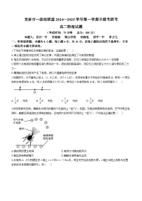 福建省龙岩市一级校联盟2024-2025学年高二上学期11月期中联考物理试卷（Word版附答案）