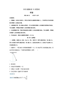 湖南省名校2024-2025学年高三上学期10月月考物理试卷（解析版）