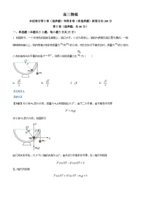 解析：天津市红桥区2024-2025学年高三上学期期中物理试题（解析版）