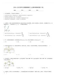 2024～2025学年江西景德镇高二(上)期中物理试卷(11月)[原题+解析]