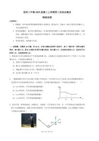 云南省昆明市第三中学2024-2025学年高三上学期11月月考物理试题