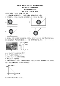 福建省泉州市四校联考2024-2025学年高一上学期11月期中物理试题