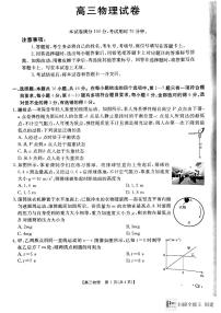 陕西省渭南市韩城市2024-2025学年高三上学期期中考试物理试题含答案