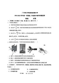 广东省广州市广州南方学院番禺附属中学2024-2025学年高二上学期期中教学质量监测物理试题