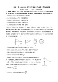 云南省玉溪市一中2024-2025学年高三上学期期中考试物理试题（Word版附答案）