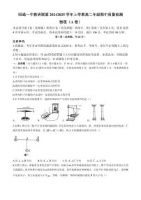 云南省昭通市昭通一中教研联盟2024～2025学年高二(上)期中质量检测物理试卷(A卷)(含解析)