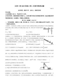 2025届安徽省江淮十校高三上学期第二次联考物理试卷（附参考答案）