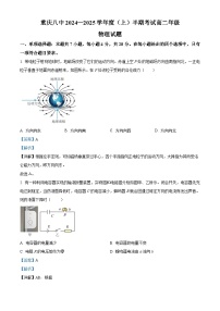 重庆市第八中学2024-2025学年高二上学期期中考试物理试卷（Word版附解析）