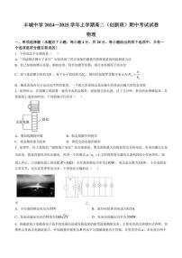 江西省丰城中学2024～2025学年高二(上)期中物理试卷(创新班)(含解析)