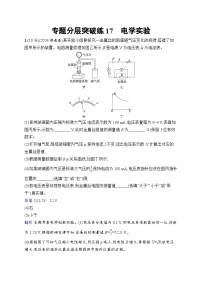 备战2025年高考二轮复习物理（广东版）专题分层突破练17 电学实验（Word版附解析）