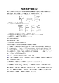 备战2025年高考二轮复习物理（广东版）实验题专项练5（Word版附解析）