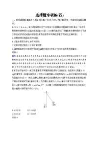 备战2025年高考二轮复习物理（广东版）选择题专项练4（Word版附解析）