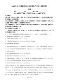 湖湘教育三新探索协作体2024年高二上学期11月期中联考物理试题+答案