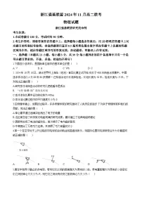 浙江省强基联盟2024-2025学年高二上学期11月联考物理试题