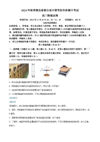 湖北省部分高中联考协作体2024-2025学年高二上学期期中联考物理试题（Word版附解析）