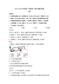 2024-2025学年江苏省苏州市高一(上)11月期中考试物理试卷（解析版）