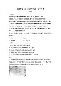 2024-2025学年安徽省江淮名校联盟高一(上)11月期中考试物理试卷（解析版）