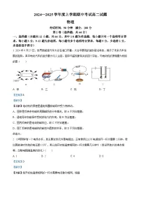 2025辽宁省名校联盟高二上学期11月期中考试物理含解析