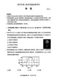 物理丨九五联考同卷山东省临沂市2025届高三上学期11月教学质量检测考试暨期中考试物理试卷及答案