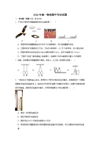 湖南省岳阳市岳阳县第一中学2024-2025学年高一上学期11月期中物理试题