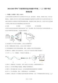 2024～2025学年广东省深圳市盐田高级中学高二(上)期中物理试卷(含答案)