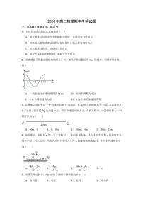 湖南省岳阳市岳阳县第一中学2024～2025学年高二(上)期中物理试卷(含答案)