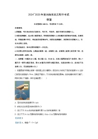 2024-2025学年河南省高三(上)11月期中联考物理试卷（解析版）