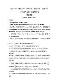 2024-2025学年安徽省五校高三(上)11月期中联考物理试卷（解析版）