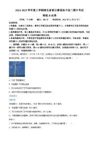 湖北省部分普通高中2024-2025学年高二上学期期中考试物理（B卷）试卷（Word版附解析）