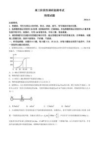 2024～2025学年山东省昌邑市高三(上)阶段性调研监测(期中)物理试卷(含答案)