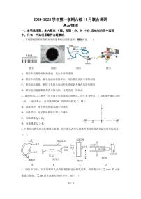 江苏省南京市六校联合体2024-2025学年高三上学期11月联考物理试题