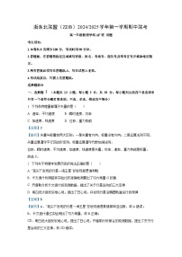 2024~2025学年浙江省浙东北联盟(ZDB)高一(上)期中考试(AP)班物理试卷(解析版)