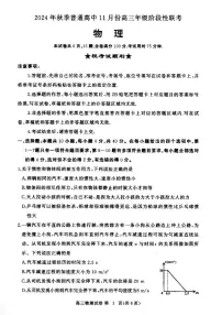 湖北省部分高中2024-2025学年高三上学期11月期中联考物理试题