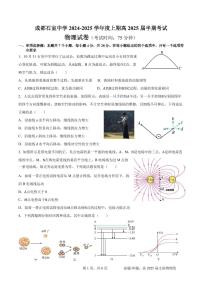 2025成都石室中学高三上学期期中考试物理PDF版含答案（可编辑）