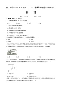 甘肃省兰州市安宁区西北师范大学附属中学2024-2025学年高二上学期12月月考物理试题