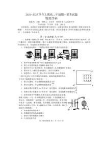 河南省郑州市十校2024-2025学年高二上学期11月期中联考物理试题及答案