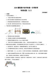 2024～2025学年江苏省连云港市灌南高中协作体高一(上)12月联考物理试卷(含解析)