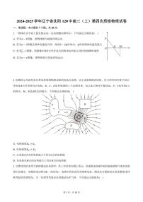 2024～2025学年辽宁省沈阳120中高三(上)第四次质检月考物理试卷(含答案)