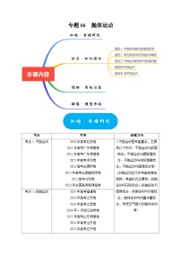 专题06  抛体运动-2025年高考物理热点知识讲练与题型归纳（全国通用）