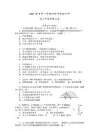 2024～2025学年上海市向明中学高二(上)期中物理试卷(无答案)