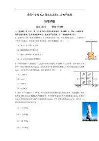 2024～2025学年重庆市荣昌中学校高三(上)11月教学检测物理试卷(含解析)