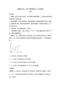 2024~2025学年安徽省多校高二上学期10月联考物理试卷(解析版)