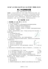 四川省广元市川师大万达中学2024-2025学年高二上学期第12月月考物理试卷