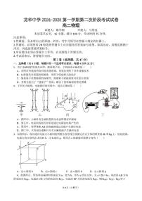 广东省深圳市龙华中学2024-2025学年高二上学期第二次阶段考试（期中）物理试题