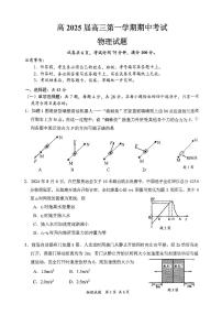 重庆市主城五区2025届高三上学期期中考试物理试卷（PDF版附答案）