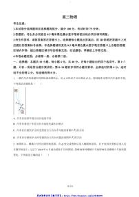 2024～2025学年河南省部分学校高三(上)11月月考物理试卷(含答案)