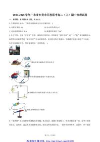 2024～2025学年广东省东莞市五校联考(月考)高二(上)期中物理试卷(含答案)