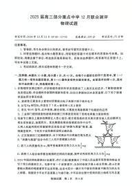 2025届全国T8（八省八校）高三上学期12月联合测评物理试题